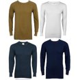 thumbnail image 3 of Indera Mens Regular & Big ICEtex Dual Face Fleeced Thermal Long John Top 23489-Small (Navy Blue), 3 of 3