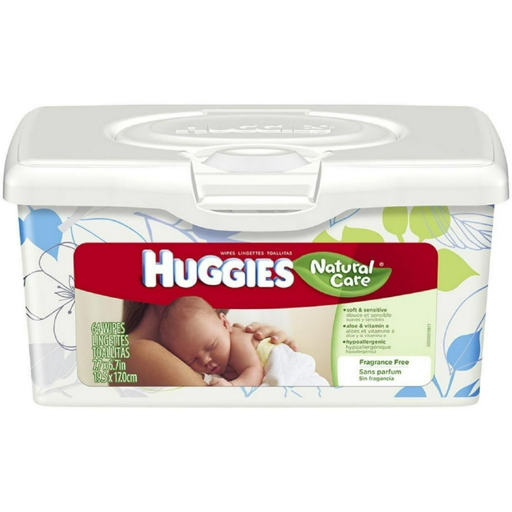 HUGGIES Natural Care Baby Wipes, Unscented 64 ea (Pack of 4) Walmart