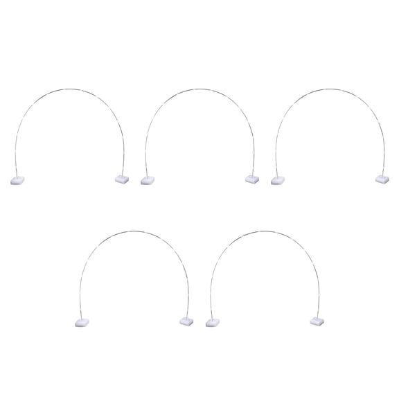 MLINS 5 Sets of Balloon Arch Stand Adjustable Balloon Arch Kit with Water Fillable Base for Party