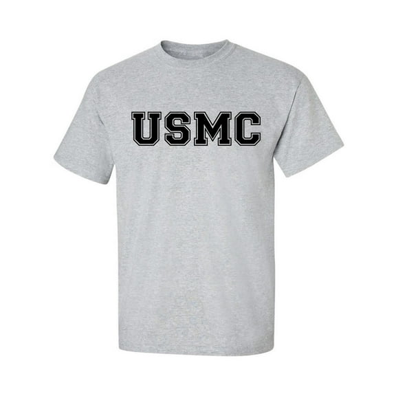 USMC Athletic Marines Short Sleeve T-Shirt in gray