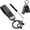 A-Gunmetal Gray, variant on US Flag Car Keychain, 360° Rotation American Flag Key Chain with Zinc Alloy Rings & Anti Lost D-Ring, Car Accessories