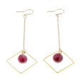 thumbnail image 2 of lionlar 2 Pcs Boucles d'Oreilles Carrées en Résine pour Femmes, 2 of 9