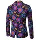 thumbnail image 3 of Chaqueta de traje delgada con estampado de estilo étnico informal de moda de otoño e invierno para hombre Pompotops  oipoqjl12061, 3 of 6