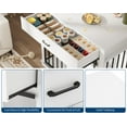 thumbnail image 5 of 37.8" W Dog Crate Furniture for Small Medium Dogs, 2-in-1 Iron-Wood Fusion Dog Cage Indoor As Side End Table, Farmhouse Dogs Kennel with Sliding Barn Doors & Drawer, White, 5 of 7