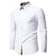 thumbnail image 1 of Blusa y camisa de manga larga con cuello vuelto para hombre, informal, con botones y retazos, de poliéster., 1 of 8