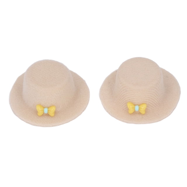 Sombrero de fiesta de casa de muñecas, 2 piezas Sombrero de fiesta de casa de muñecas Lindo sombrero de muñeca Mini sombrero de muñeca Decoración Eficiencia maximizada
