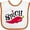 White and Orange, variant on Inktastic Spicy Hot Chili Pepper Boys or Girls Baby Bib