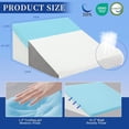 thumbnail image 6 of Foamalusion Wedge Pillow for Sleeping, 12 Inch Bed Wedge Pillow for Acid Reflux Wedge Pillow Post Surgery, Memory Foam Triangle Wedge Pillow, Pillow Wedge with Washable Cover, 6 of 7