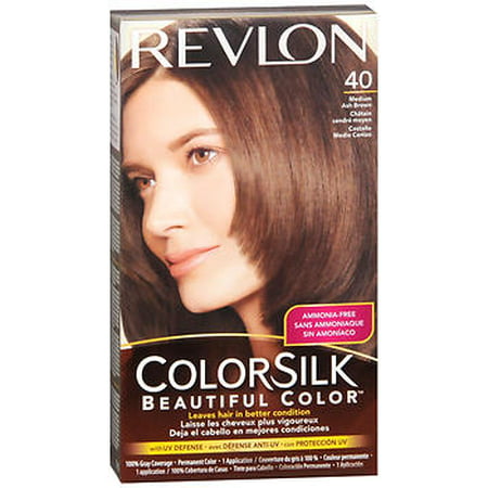 Revlon ColorSilk Beautiful Color Permanent Hair Color 40 Medium Ash