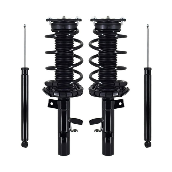 Front - Rear Set of 4 Quick Complete Strut-Coil Spring For 2012-2013 Ford Focus