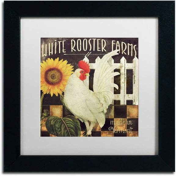 Trademark Fine Art "Vermont Farms I" Canvas Art by Color Bakery White Matte, Black Frame