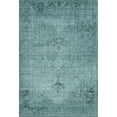 thumbnail image 2 of Addison Rugs Mayfield Washable Traditional Oriental Teal Rectangle Rug, 3' x 5', 2 of 6