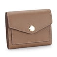thumbnail image 3 of Carteras de piel de vaca suave de lujo para mujer, tarjeteros funcionales cortos con tres pliegues a la moda, con múltiples bolsillos, bonitos monederos de uso diario para mujer, 3 of 4