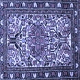 thumbnail image 1 of Ahgly Company Indoor Square Persian Blue Traditional Area Rugs, 8' Square, 1 of 4