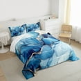 thumbnail image 3 of Manfei Gradient Marble Bedding Comforter Set 2pcs for Adults Female Men,Abstract Marbling Watercolor Twin Comforter Sets Microfiber,Stone Pattern Breathable Bedding Set,Luxury Bedroom Decor, 3 of 8