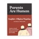 thumbnail image 1 of Tarjetas de conversación bilingües Los padres son humanos - Inglés Filipino, 1 of 5