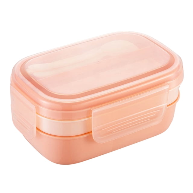 Bento Box Adult Lunch Box 1900 ml Stackable Leak Proof With Utensil Set Microwave Freezer Dishwasher Safe