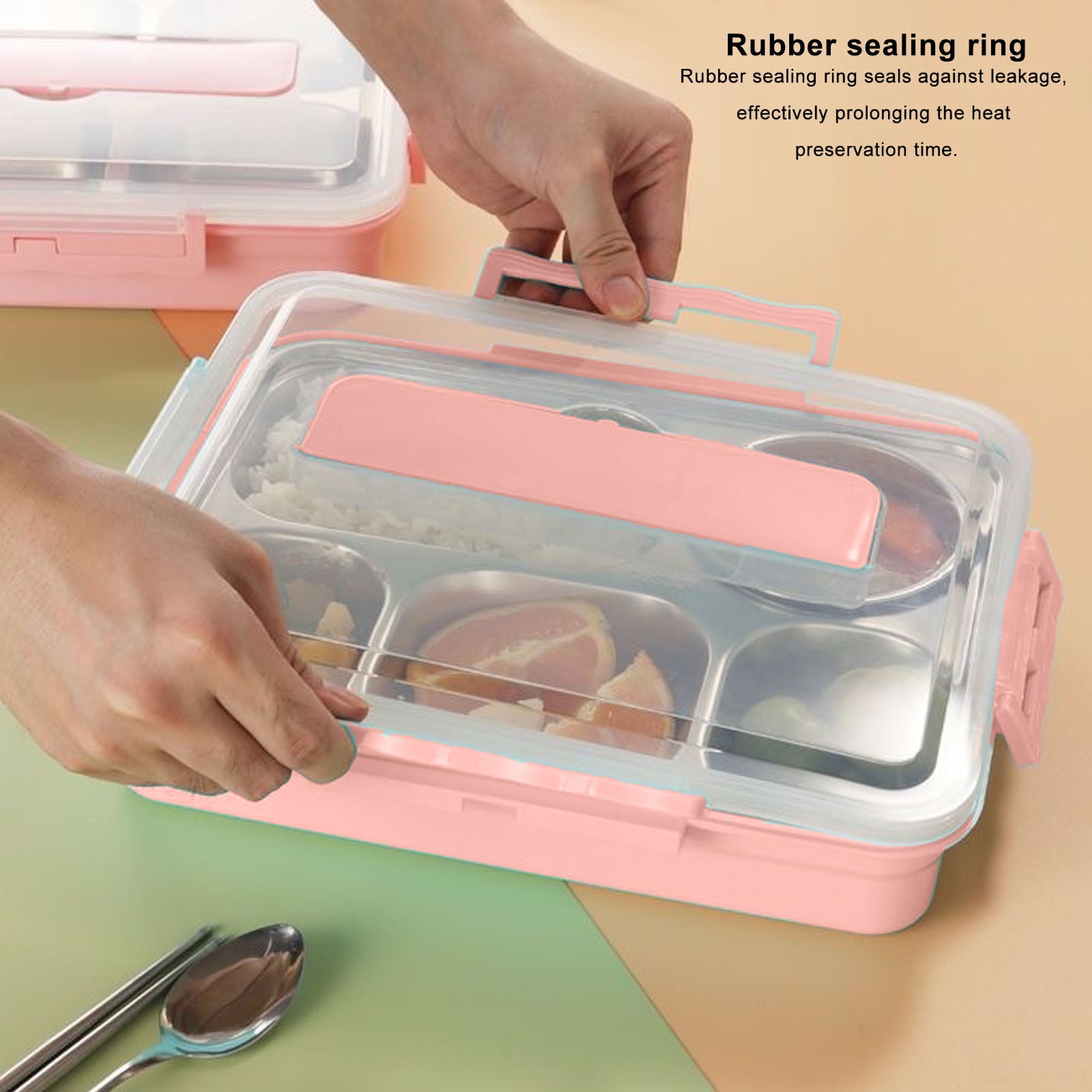 ランチBOX ランチBOX ZX Lunch Box with Lid 5 Compartments Heat Preservation