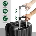 thumbnail image 6 of Zimtown 3 Piece Nested Spinner Suitcase Luggage Set With TSA Lock Black, 6 of 13