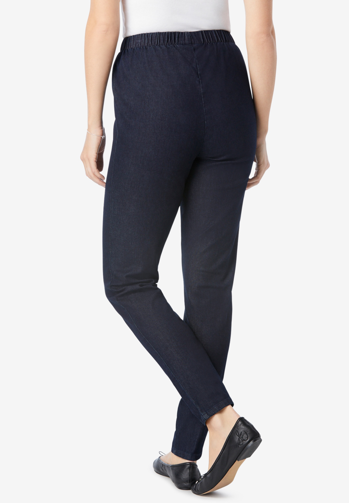 Woman Within Women's Plus Size Tall Fineline Denim Jegging Jegging - image 3 of 5