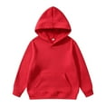 thumbnail image 4 of Hoodies for Girls Red Hoodie Casual Long Sleeve Classic Hoodie Winter Clothes r Girls Clothes 3-4 Years Boys Girls Fashion, 4 of 4