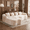 Beige, variant on 104.7" Cloud Sectional Sofa, L-Shaped Chenille Fabric Modular Couch with Deep Memory Foam Seat, No Assembly Modern Curved Couch for Living Room, Grey