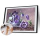 thumbnail image 3 of Cuadros Decorativos Kit de pintura al óleo de flores por números pintura acrílica DIY sobre lienzo arte sin marco (4) Tmvgtek embutido en tela, 3 of 9
