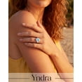 thumbnail image 3 of Yndra Birthstone Ring for Women,Silver Plated Halo CZ Adjustable Ring,Vintage Promise Band Ring,Valentine’s Day Birthday Christmas Mother’s Day Jewelry Gift for Wife Mom Girlfriend, 3 of 9