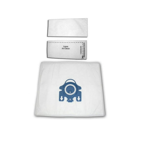 Vacuum Bags Style FJM   2 Filters For Miele Canister Models 5PK # C205