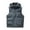 Gray, variant on WRKEKC Men's Puffer Vest Solid Color Pocketed Sleeveless Hooded Zip-Up Insulated Cotton Gilet for Layering