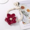 thumbnail image 3 of ABCISI Curtain Ties, Lotus Flower Curtain tiebacks holdbacks Holder for Curtain Decoration in Summer for Bedroom Decorations (RED), 3 of 15
