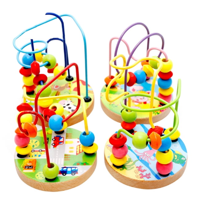 1ensemble Labyrinthe de Perles Jouets Éducatifs Portables Éducation à Domicile 5.1X3.5X3.5in