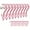 Pink, variant on 24pcs Laundry Hooks Clip Plastic Clothes Hangers Pins Super Strong Hanger Clips for Bathroom Travel Portable,White