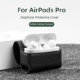 thumbnail image 3 of Earphone Protective Cover Anti-scratch Shock-proof Waterproof Solid Color Faux Leather Bluetooth-compatible Earbud Case for AirPods 3/Pro, 3 of 11