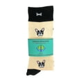 thumbnail image 2 of Urban-Peacock Men's Novelty Fun Crew Socks - French Bulldog - Beige, 2 of 5