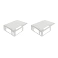 thumbnail image 3 of Vogacara Piezas de coche RC, accesorios de oruga, accesorios de vehículos portátiles, suministros de motores simples, reemplazo de herramientas Blanco 2piezas Vogacara CBP204881, 3 of 5