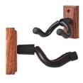 thumbnail image 2 of Aibecy Acoustic Electric Bass Guitar Wall Mount Hanger All Size Solid Black Metal Hook Multifunction Sturdy Holder for Guitars, 2 of 7