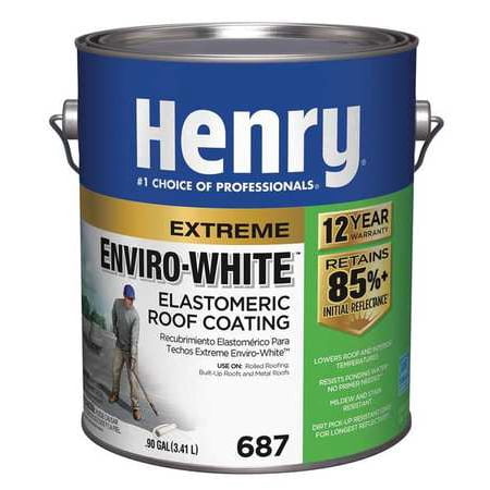 HENRY Elastomeric Roof Coating, 0.9 gal.,White