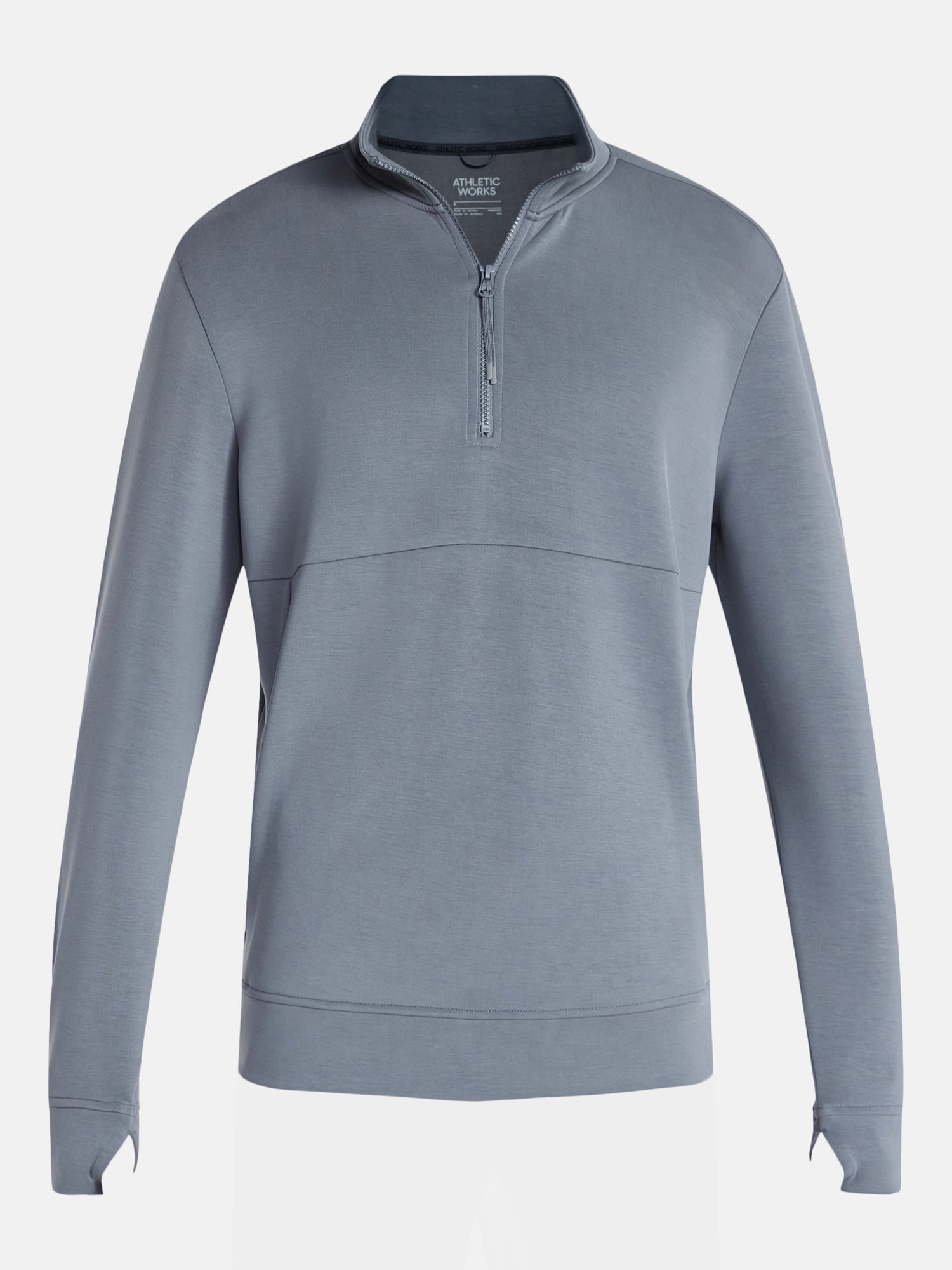 Athletic Works Men's Scuba Knit Quarter Zip Sweatshirt, Sizes S-3XL
