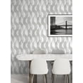 thumbnail image 2 of Stacy Garcia Home Grey Half Circles Peel and Stick Wallpaper - 20.5 in. W. x 18 ft. L. Roll, 2 of 6