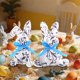 thumbnail image 4 of Decoraciones de Fiesta Azules Y Blancos Serie de Porcelana Azul Y Blanco Conejos de Tela Ornamentos Conejos de Pascua Suministros de Diseño de Fiesta de Vacaciones Decoraciones de Pascua para el Hogar, 4 of 5