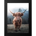 thumbnail image 2 of Braun Studio 14x18 Black Modern Framed Museum Art Print Titled - Highland Cow, 2 of 5