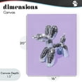 thumbnail image 4 of Stupell Industries Art Deco Disco Balloon Animal on Lilac Canvas Art, 16 x 20, by LISH Creative, 4 of 8