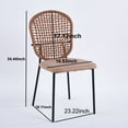 thumbnail image 2 of MAYEERTY Modern Sennit Chair Set of 4 Dining Coffee Chair, 2 of 12