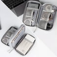 thumbnail image 3 of Digital accessories data cable U USB shield headphone box mobile power hard disk protective sleeve switch storage bag Small Navy Blue, 3 of 7