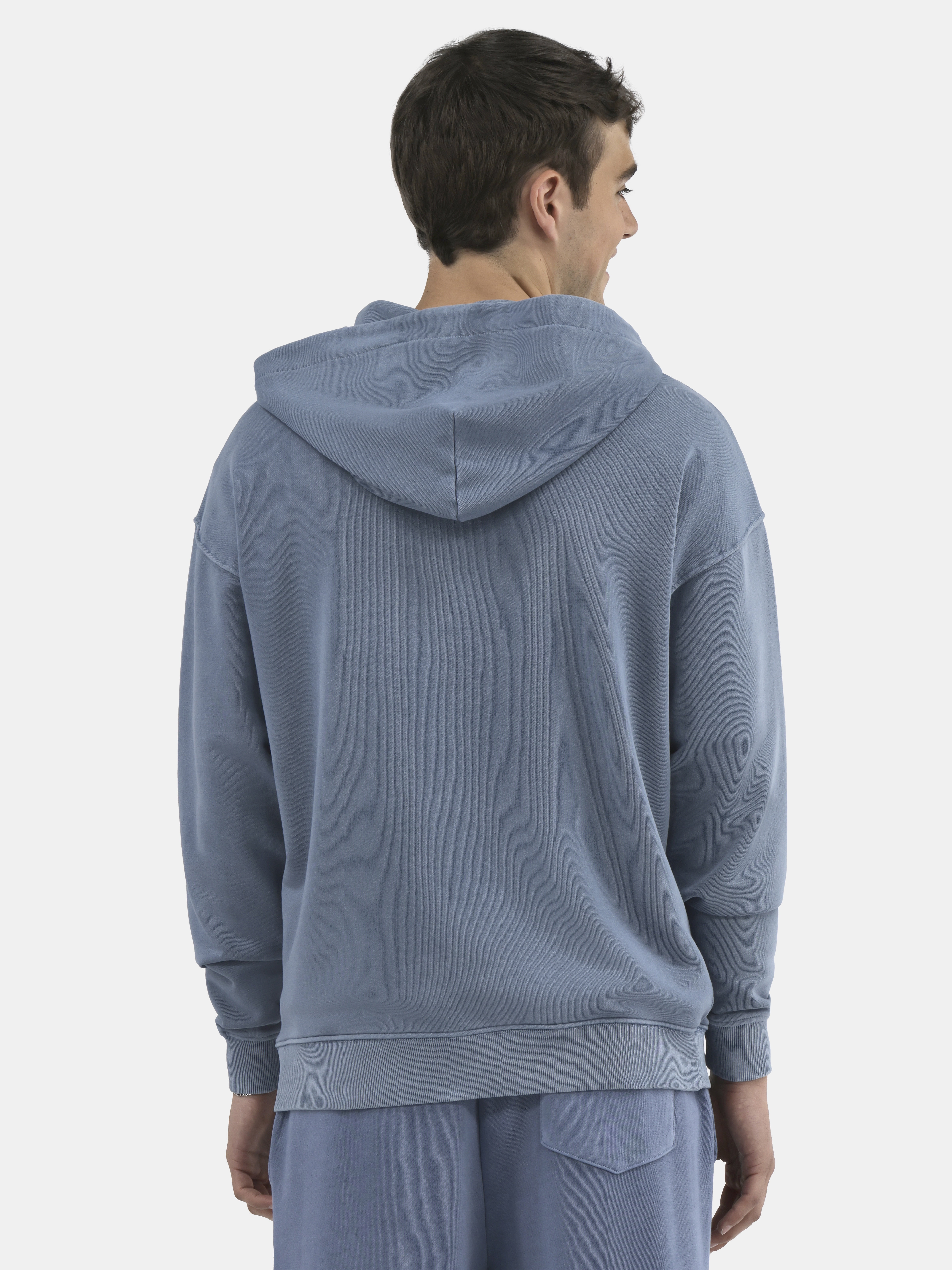 No Boundaries Zip Hoodie with Long Sleeves, Men's & Big Men's