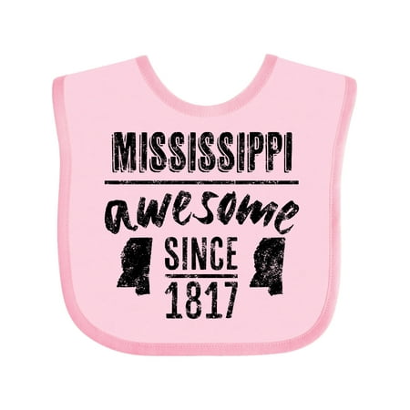 

Inktastic Mississippi Awesome Since 1836 Gift Baby Boy or Baby Girl Bib