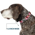 thumbnail image 6 of Buckle-Down Pet Collar, Dog Collar Metal Seatbelt Buckle, Fried Chicken Waffles Plaid Pinks, 9.5 to 13 Inches 1.0 Inch Wide, 6 of 8