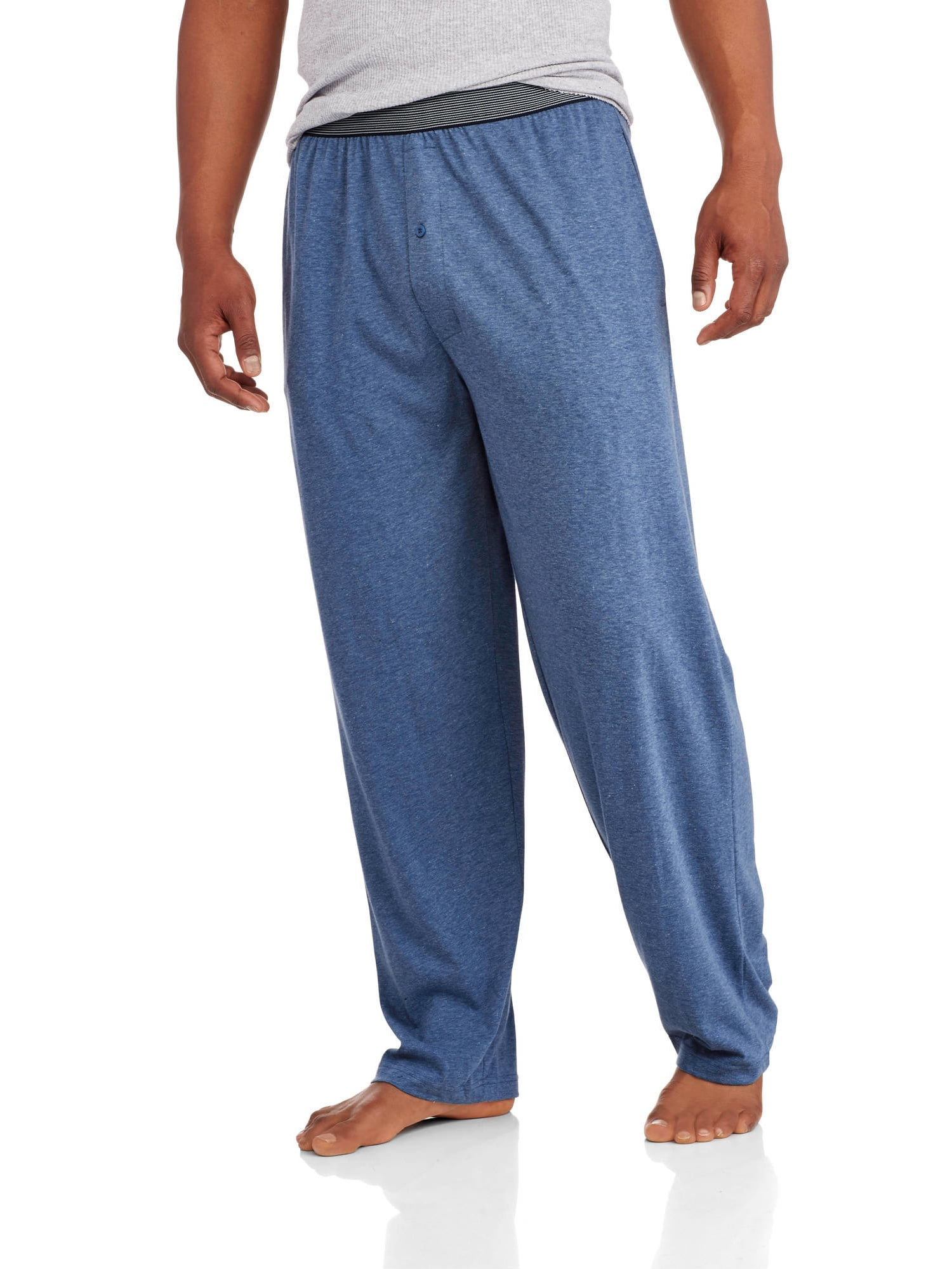Hanes Big Men's Solid Knit Pant With Exposed Stripe Elastic - Walmart.com