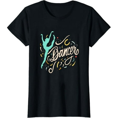 Image of Dance Enthusiast s Delight: Women s Black Tee - Dance Passion T-Shirt
